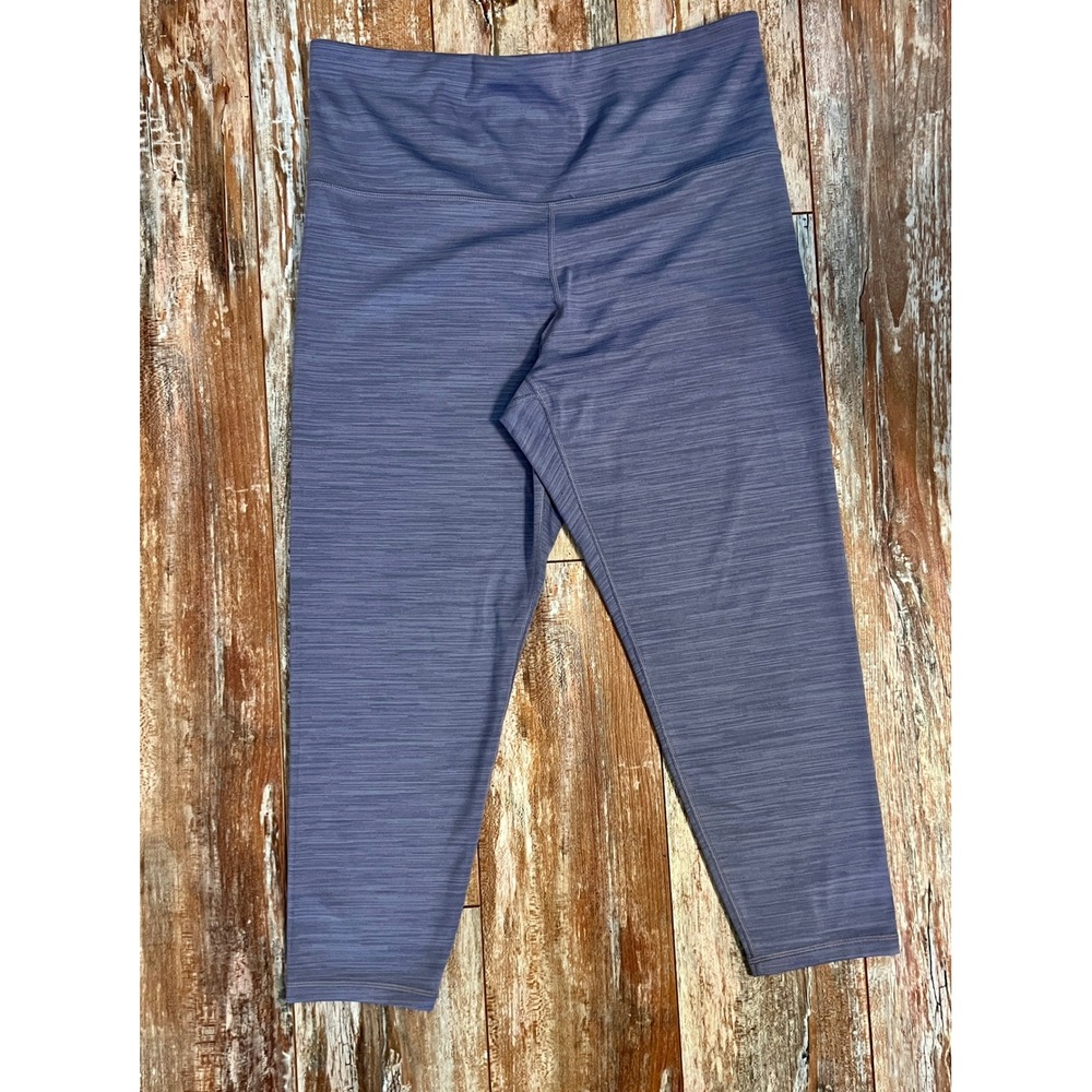 Athleta Elation Space Dye 7/8 Tight Purple High Rise Leggings 1X